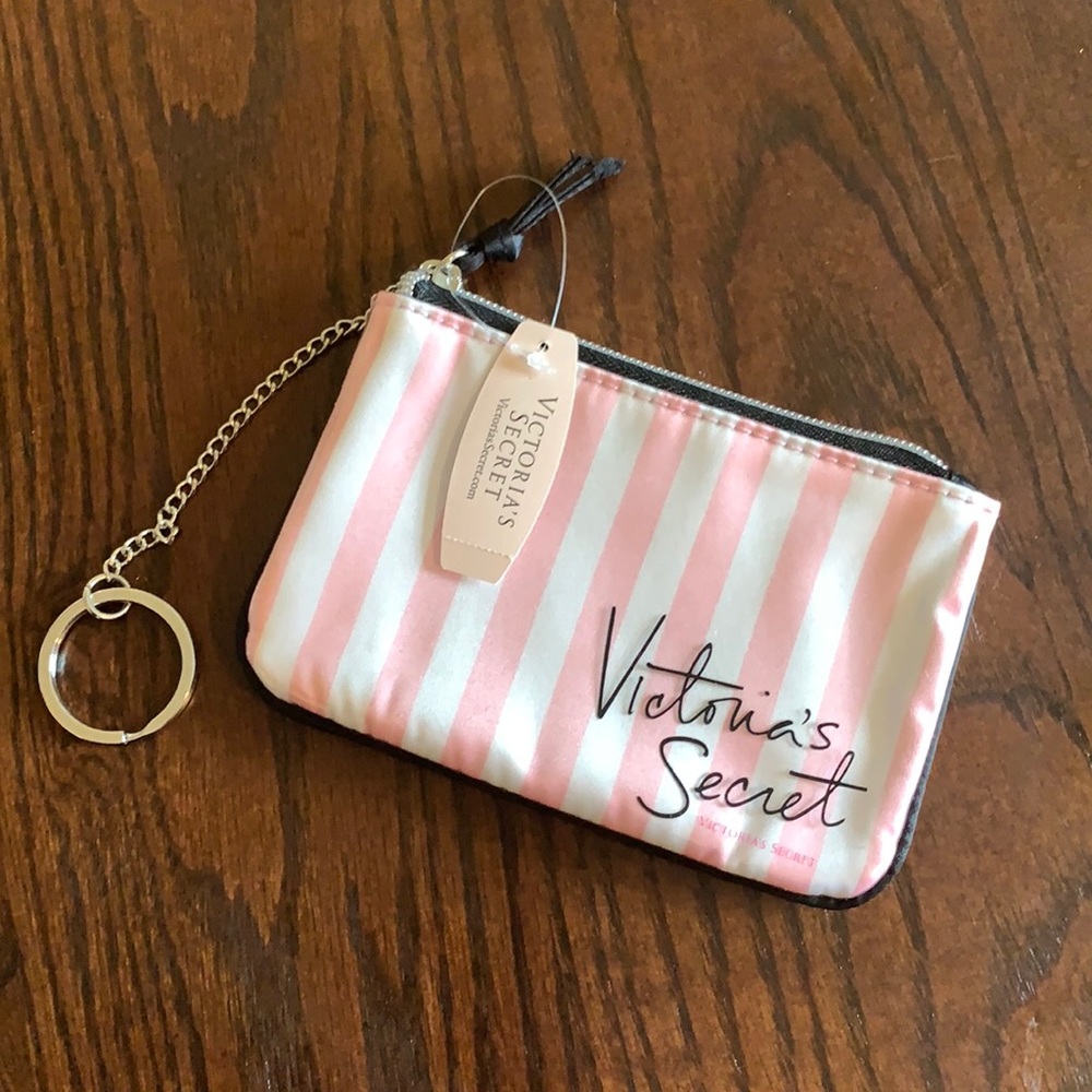 Victoria’s secret small stripped bag with chain